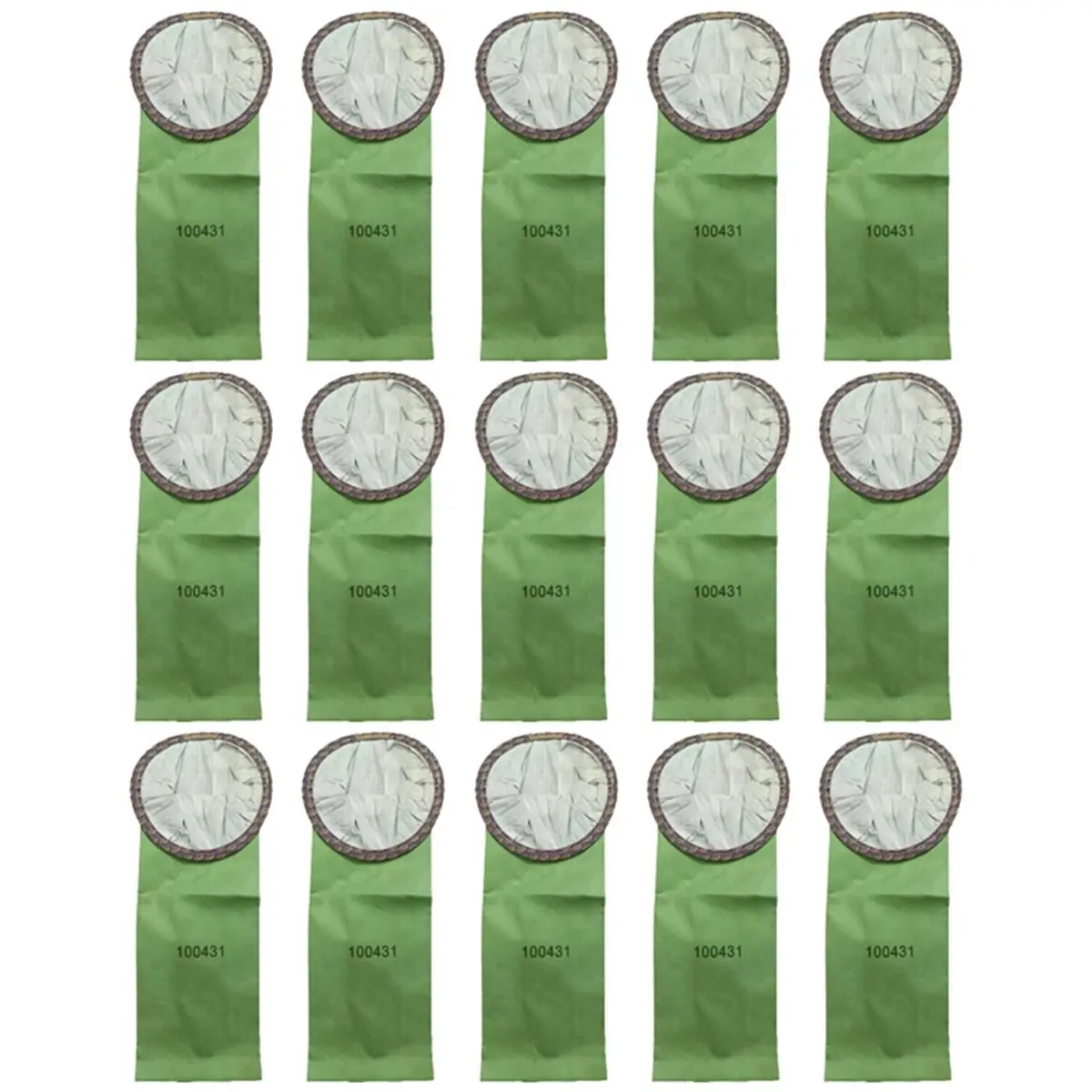 A1329U Aug. 100431 Micro Filter Bags Replacement for 6 Quart Backpack Vacuum Super QuarterVac Open Cirular Collar 15PCS