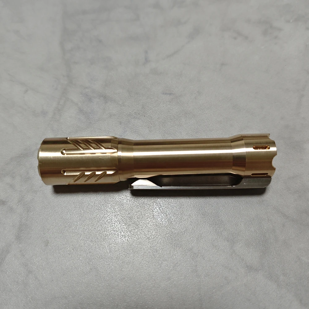 Potable Brass Glow Arrow  EDC Flashlight   (Send Out No Battery)