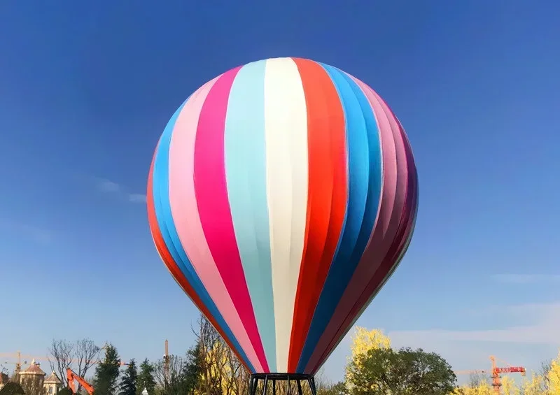 Opening props hot air balloon mall atrium decoration large outdoor floor to ceiling color