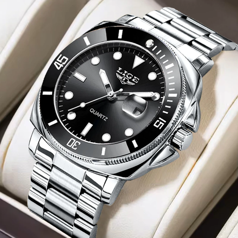 

LIGE 2025 New Business Mens Watches Top Brand Luxury Diving Watch For Men Waterproof Date Clock Sports Watch Relogio Masculino