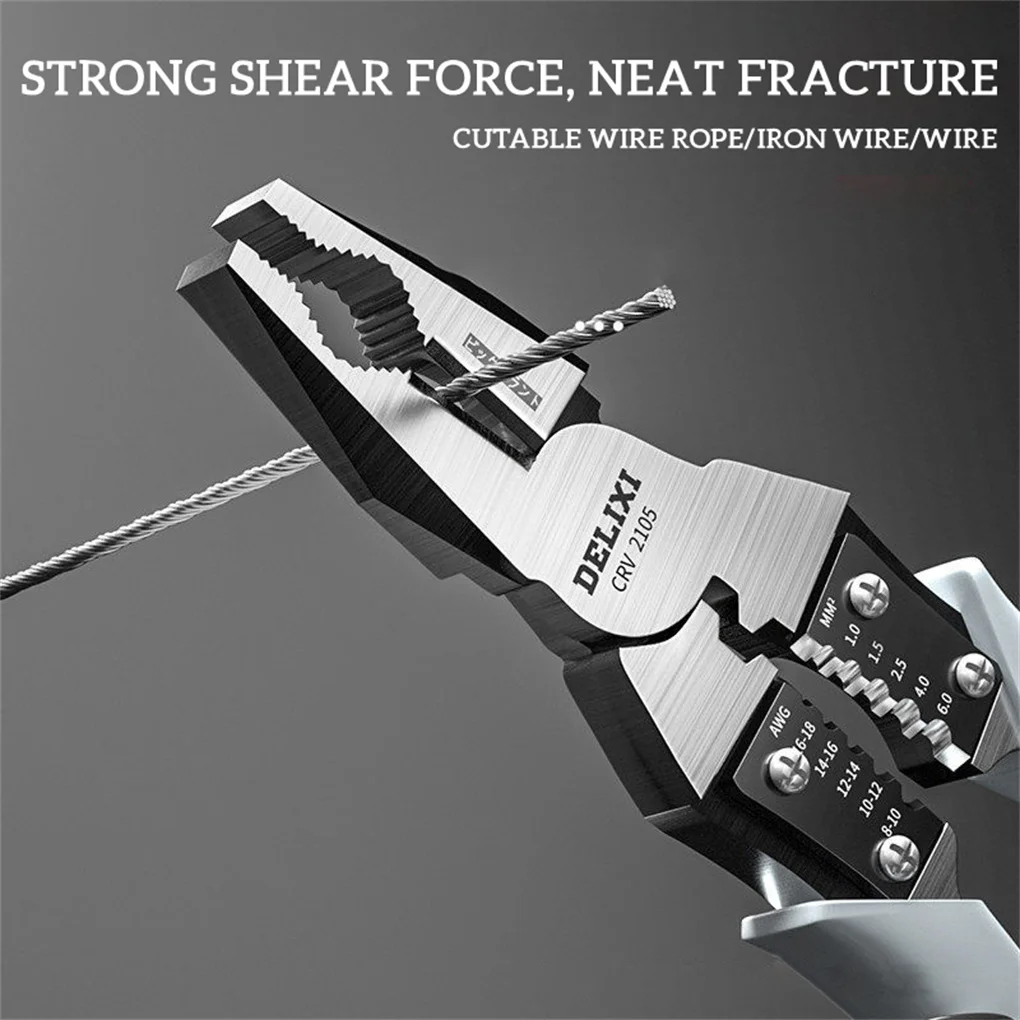 

Wire Plier Needle Nose Diagonal Non-slip Handle Stripper Fixed Shearing Portable Reusable Household Electricians Tools