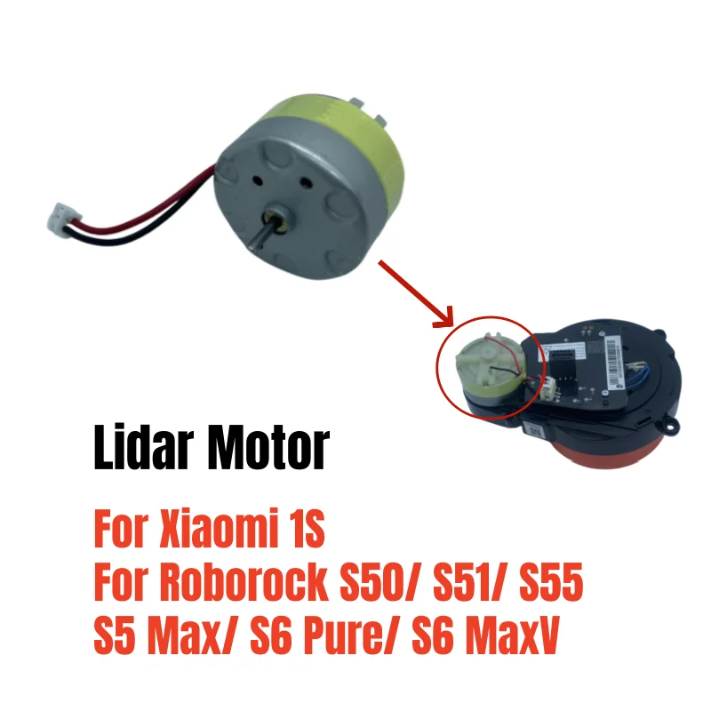Lidar Motor for Xiaomi 1S/ Roborock S50/ S51/ S55/ S5 Max/ S6 Pure/ S6 MaxV Laser Distance Sensor LDS Spare Parts