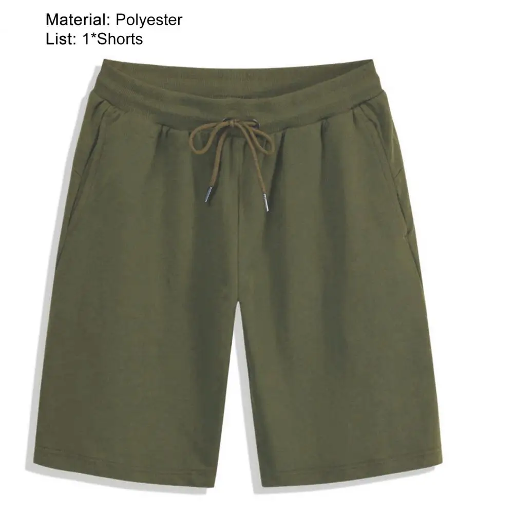 Men Cotton Elastic Waist Shorts Casual Jogging Sport Short Pants Drawstring Summer Male Running Loose Cargo Shorts Short Trouser