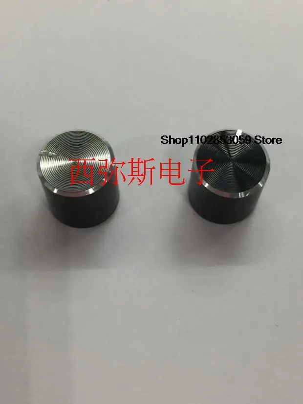 10PCS  Potentiometer knob 10 * 10 black aluminum alloy knob inner hole 6MM spline  INSTOCK