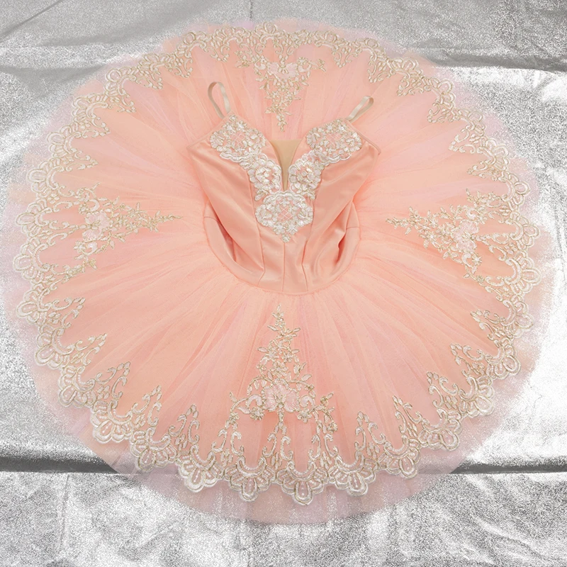 Tutú profesional de princesa de hadas para mujer, disfraz de panqueque de Ballet blanco, color azul, púrpura, 19007
