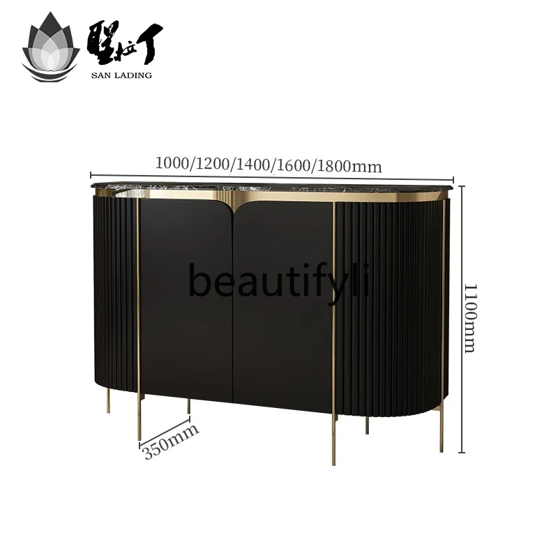A139 Italian Style Light Luxury Shoe Cabinet Home Large Capacity Storage Cabinet Doorway Entrance Partition Storage Cabinet