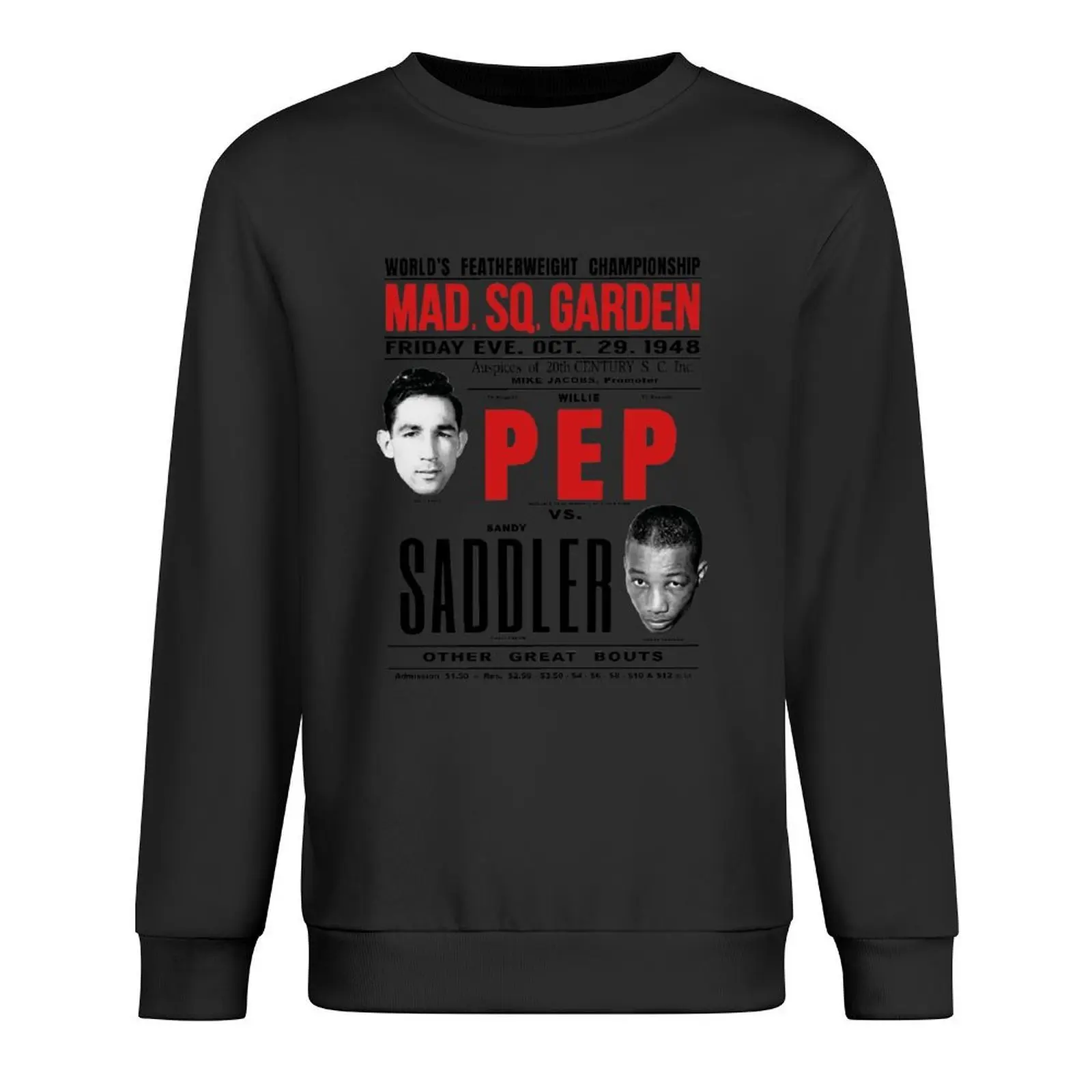 

Willie Pep vs Sandy Saddler Pullover winter clothes anime clothing blouse mens designer clothes new in sweatshirts