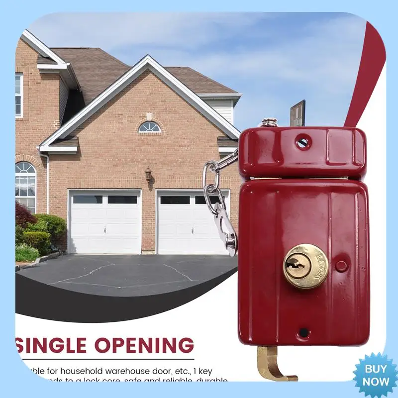 

A47Z Cast Iron Anti-Theft Lock Exterior Door Multiple Insurance Security Household Indoor Dormitory With Key Wooden Door Lock
