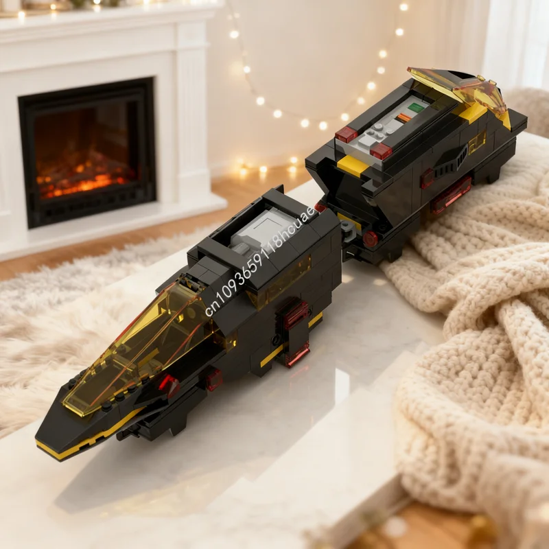 

317pcs MOC Blacktron Monorail Motor Battery Cars Space I Model Building Blocks Architecture Christmas Gift Toy Education