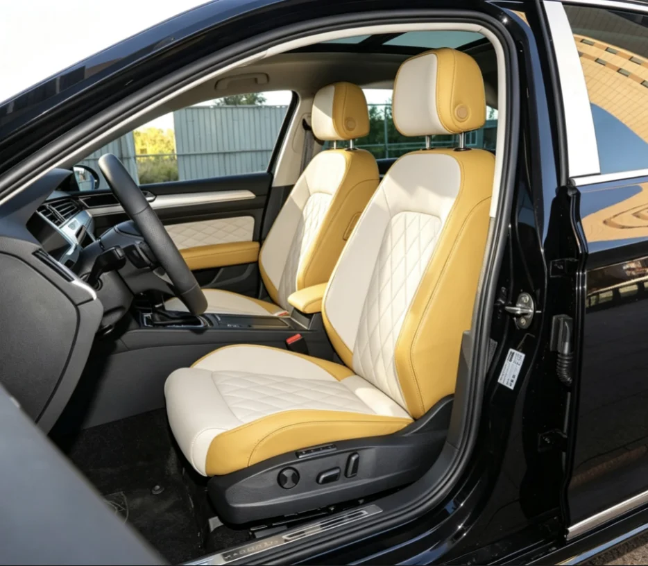 Für Passat B8 2014~2018 Maßgefertigte Autositzbezüge Luxuriöses Nappaleder 100% Passgenau Innenraumzubehör 360 ° Vollständige Abdeckung – Detail 2