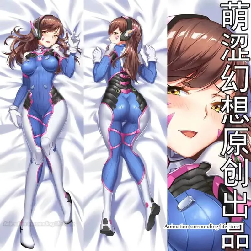 

Anime JK Game OW Hana Song DVa Dakimakura Body Pillow Cover Case Korea Cute Girl Otaku Dva Hug Pillowcase Home Bed Decor case