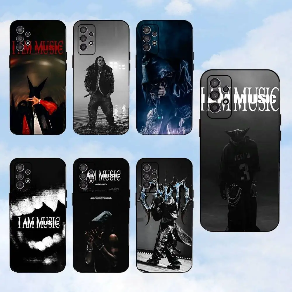 

MUSIC P-Playboi Carti Phone Case For Samsung S25,S24,S23,S22,S21,S20,S10,Ultra,Plus,Lite,FE,Soft Silicone Black Cover