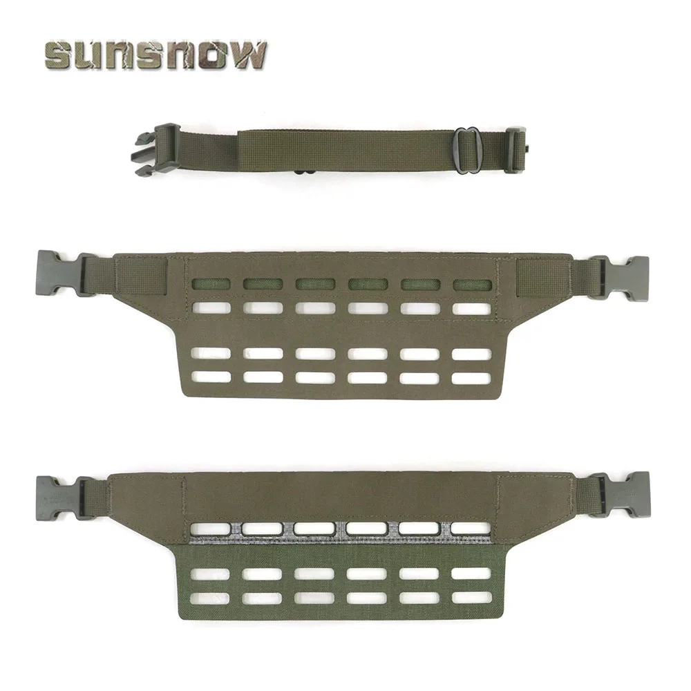 Tactical Belt MOLLE Fanny Sub Load Adapter Panel (SLAP) 6 Slot Wide Fanny Pack Admin Pouch Mounting Waist Belt