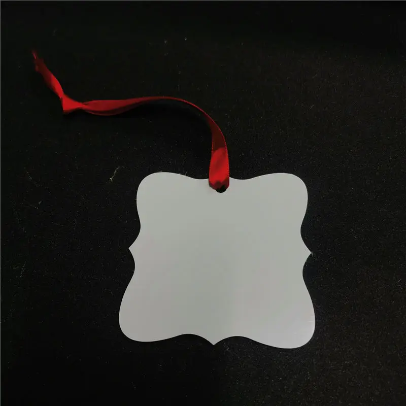 sublimation round aluminium christmas ornaments blank two sided printing thickness:1MM 30pcs/lot