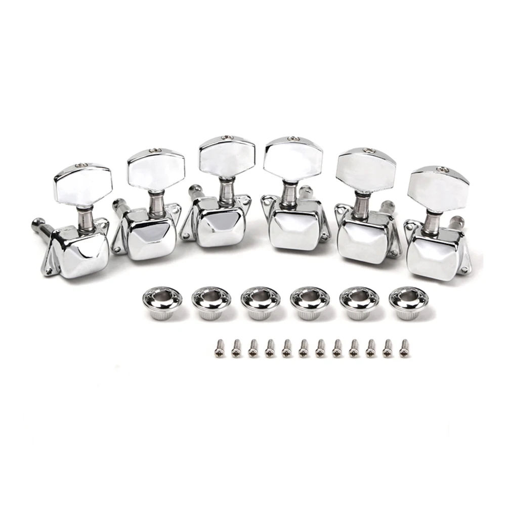 

Guitar Banjo Head Banjo Machine Heads Tuning Pegs Machine Heads 3L3R Semiclosed for Acoustic Electric Guitars
