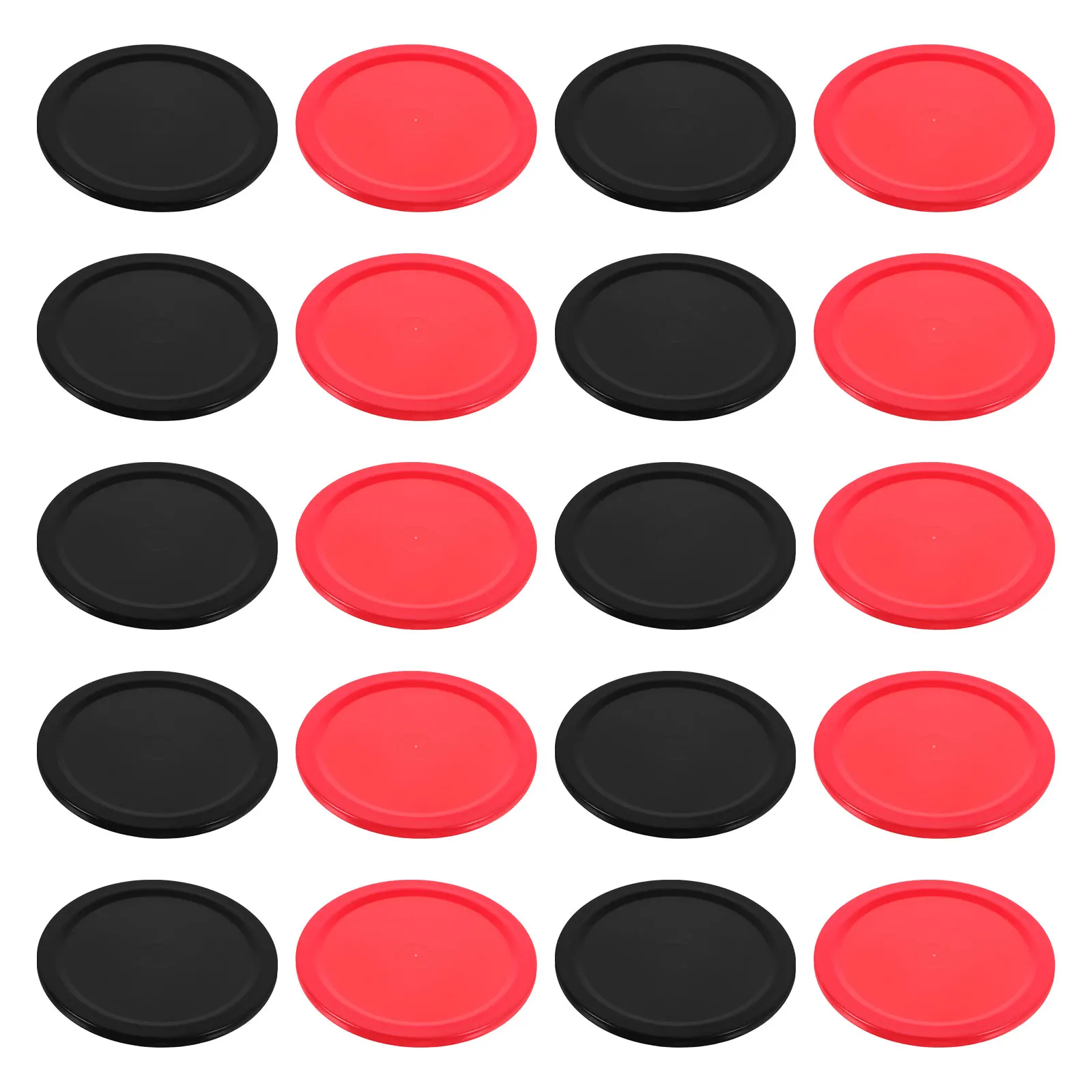 20 قطعة من كرات الهوكي البلاستيكية - قطع غيار لعبة الطاولة 64 مم - تصميم خفيف الوزن منخفض الضوضاء لتدريب هوكي الهواء #5