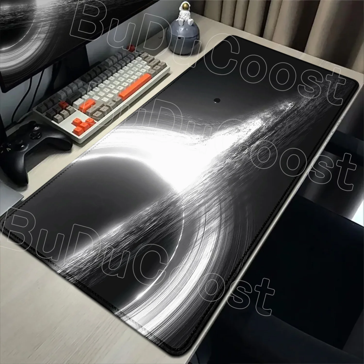 

E-sports Mystery Black Hole Gaming Mousepad Large Keyboard Pad Topographic Mouse Pad for Keyboard with Anti-Slip Rubber Desk Mat