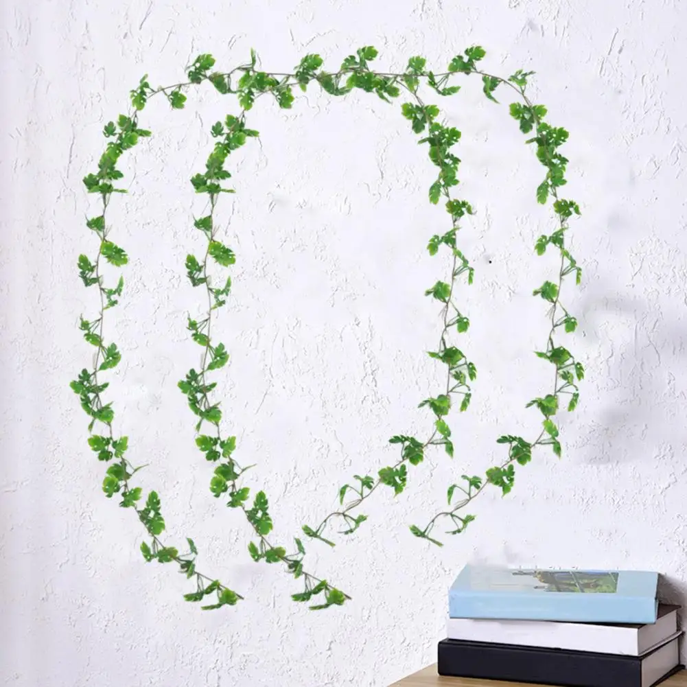 Patio Artificial Greenery Faux Vine Decoration Realistic Artificial Green Vine Garlands for Home Wedding Garden Decor