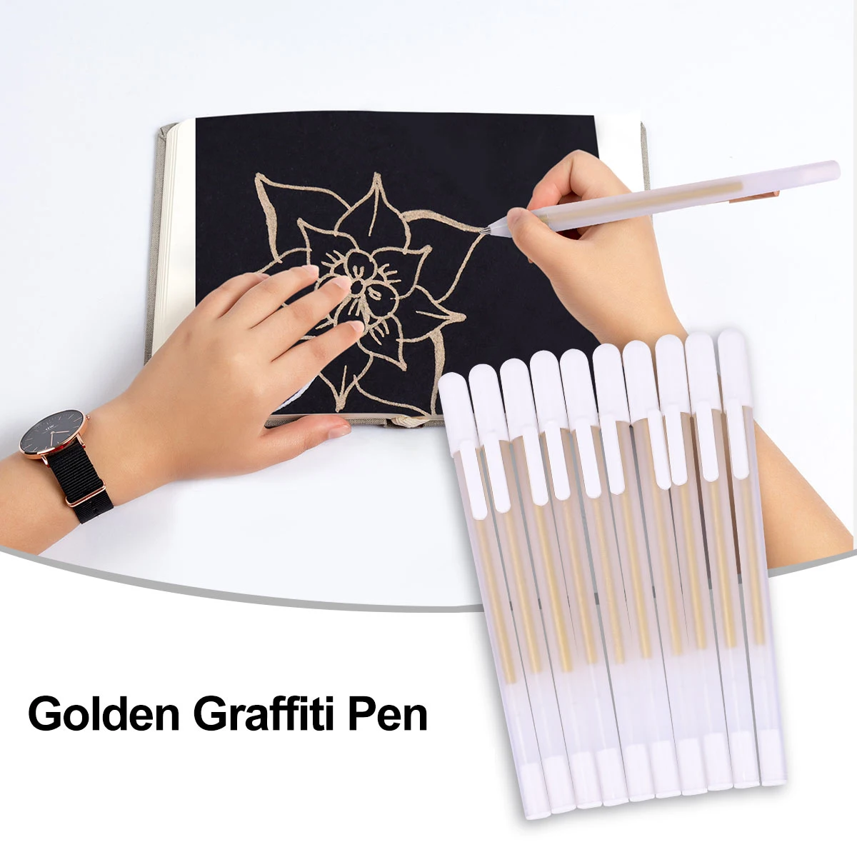 

10pcs Fine Tip Marker Pens Durable Lightweight Graffiti Drawing Tools Gel Highlighter Art Supplies Kids Gift Painting Pen