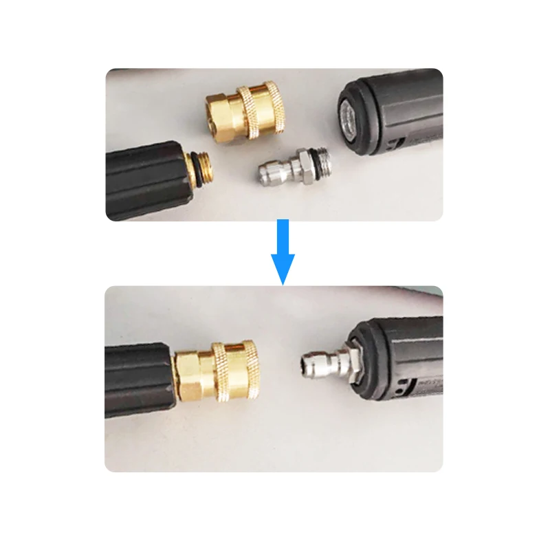 Car Wash Accessories 1/4 Inch Quick Connection For High Pressure Washer Water Gun M14 Adapter For Snow Foam Lance Spray Nozzle