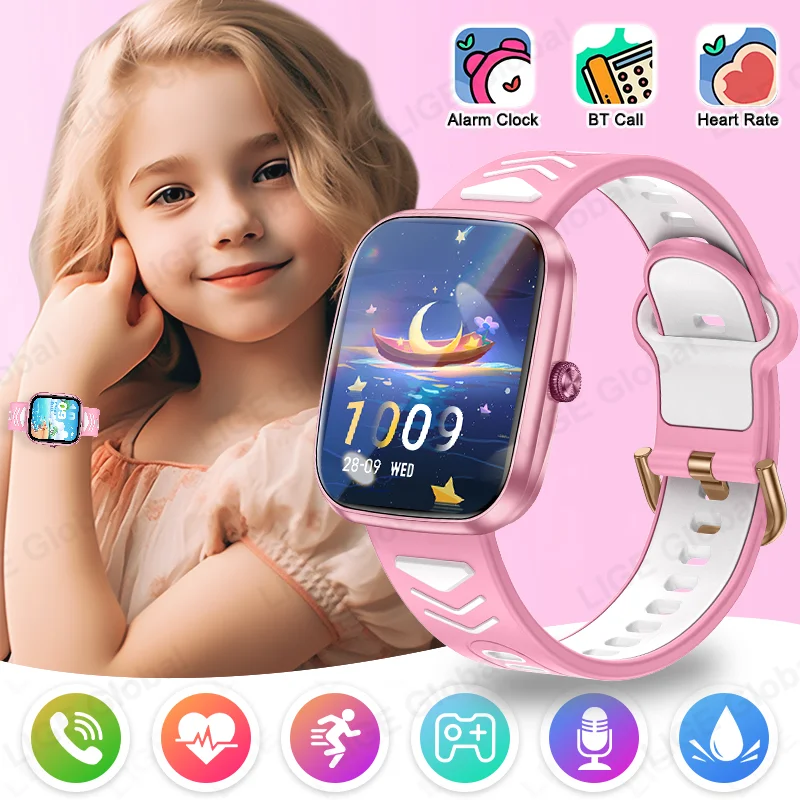 Smartwatch Digital Watches For Girls - LIGE 신형 1.75인치 블루투스 통화 방수