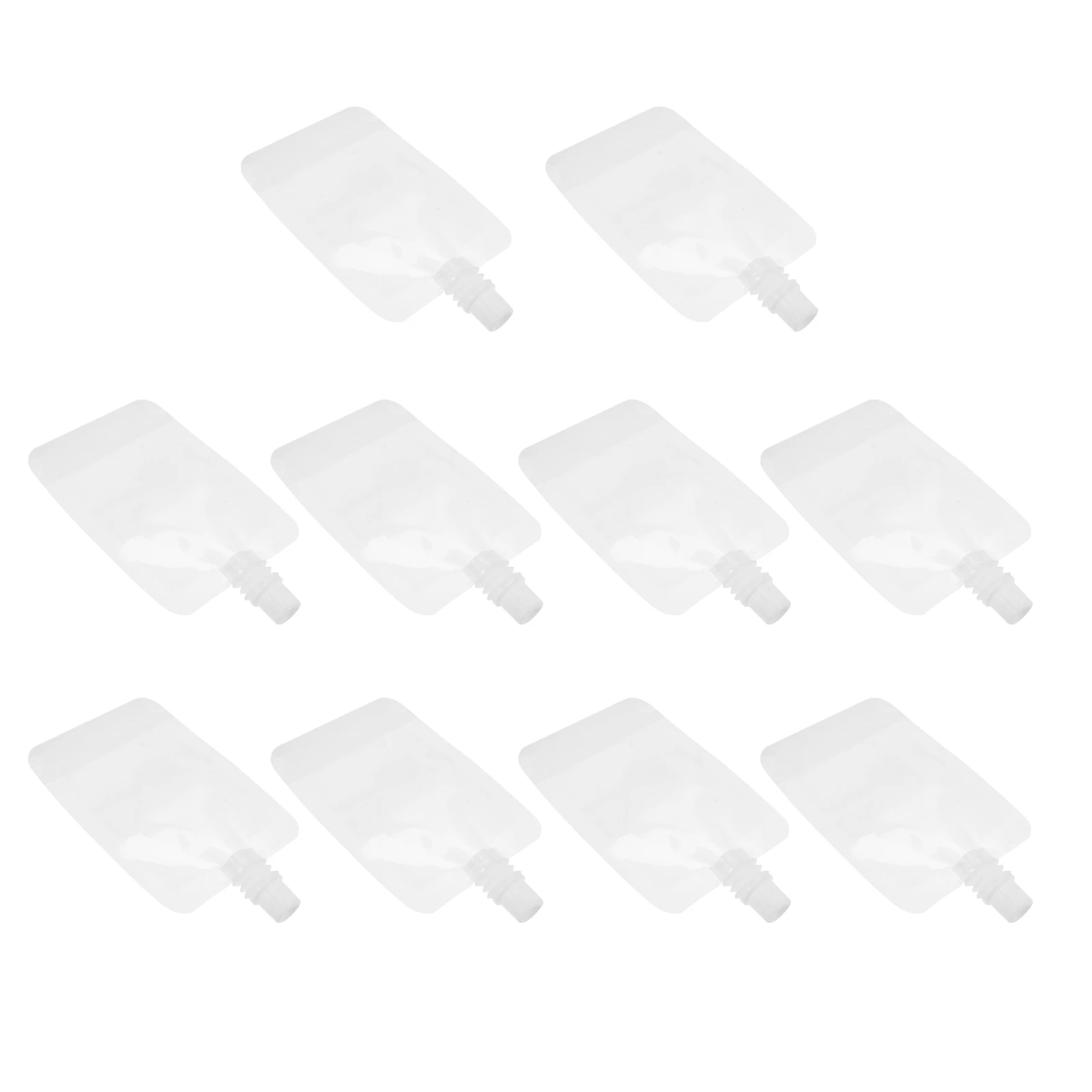 

30pcs Drinking Flasks Reusable Plastic Bottles White Wine Bag Foldable Liquor Pouch Beverages Travel