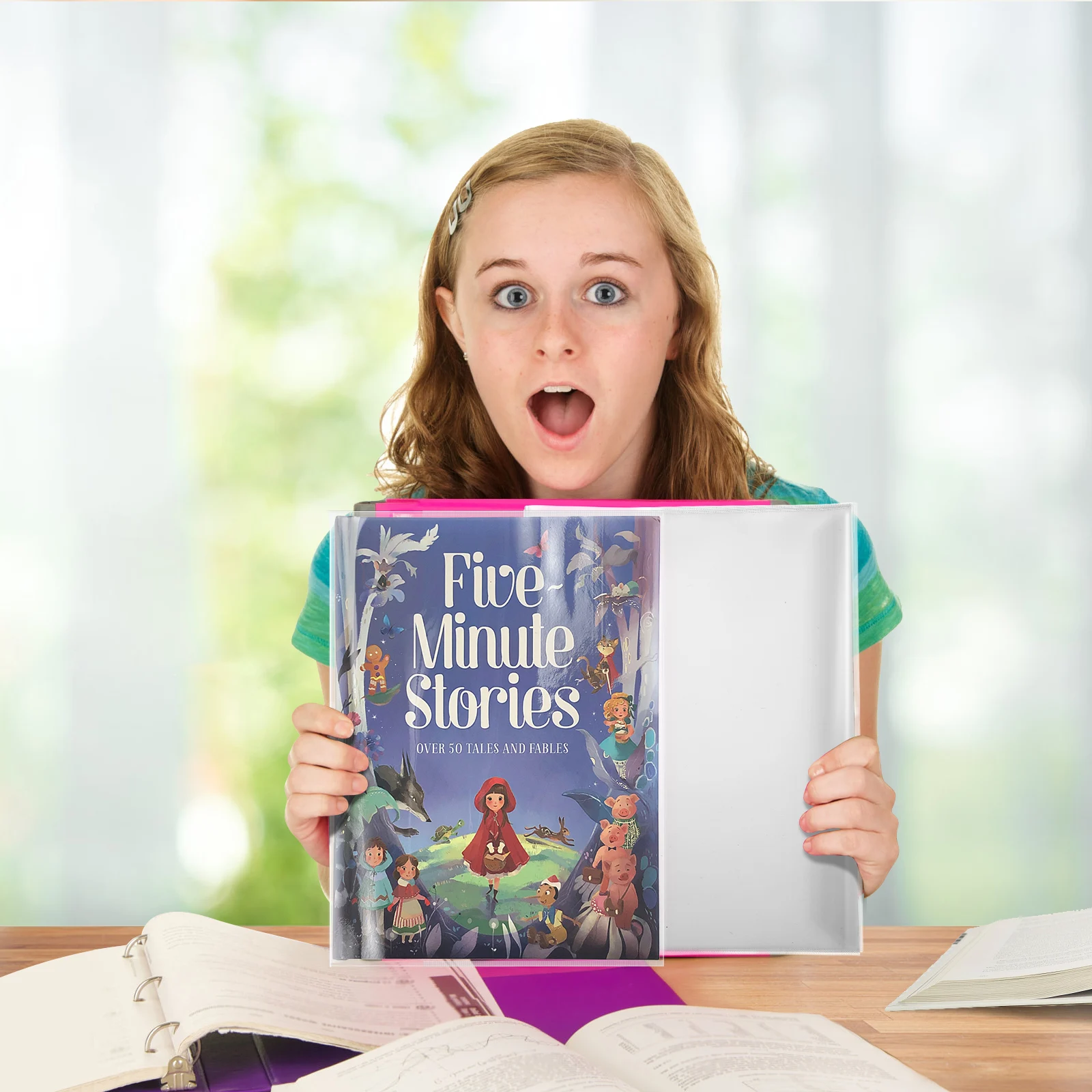 

5 Pcs Waterproof Book Film Textbook Protector Books Covers Clear Transparent Notebook Large Material Student Non Sticky