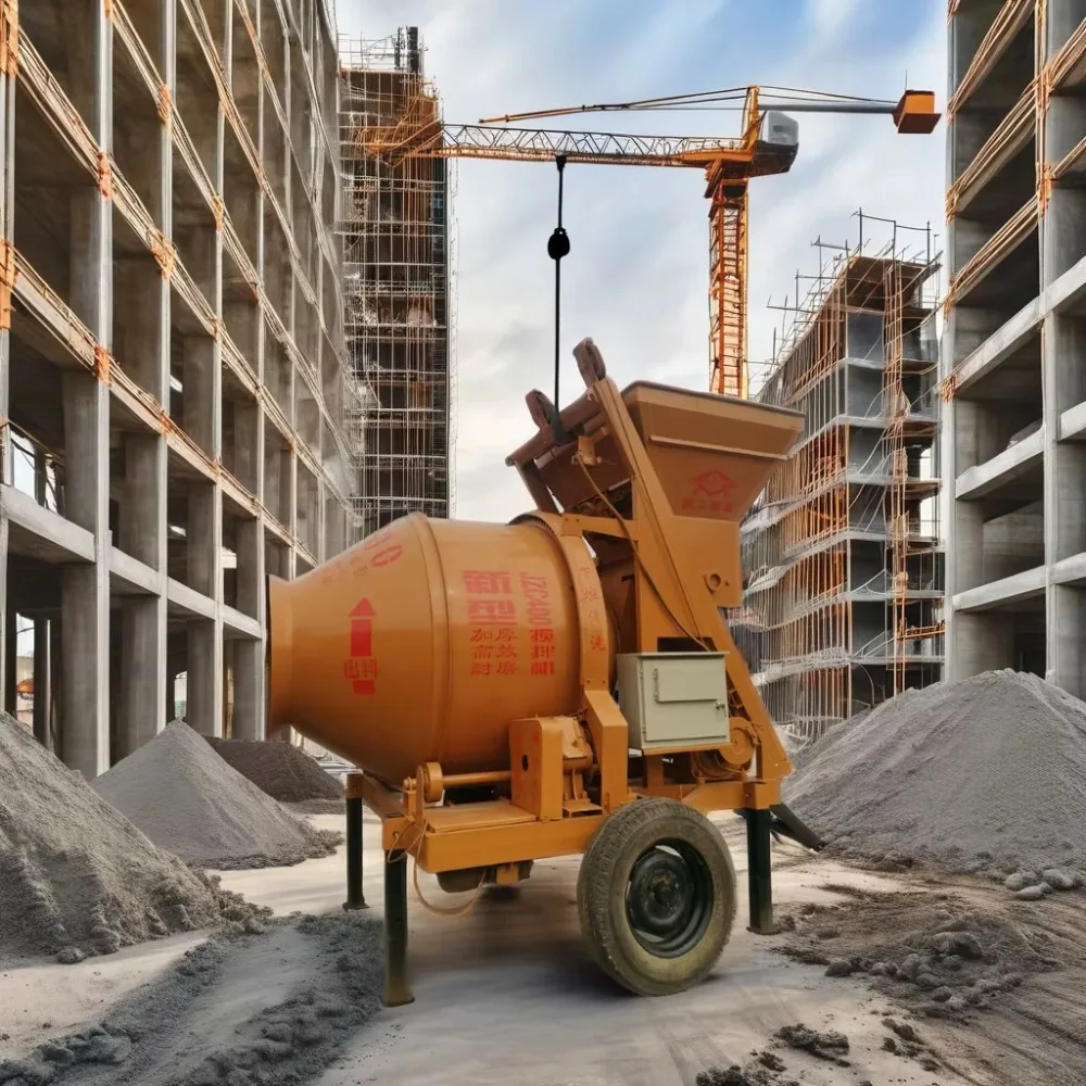 

JZC350 Небольшой дизельный и электрический бетономешалка для домашнего использования с насосом и двигателем для ремонтных мастерских, простой в эксплуатации