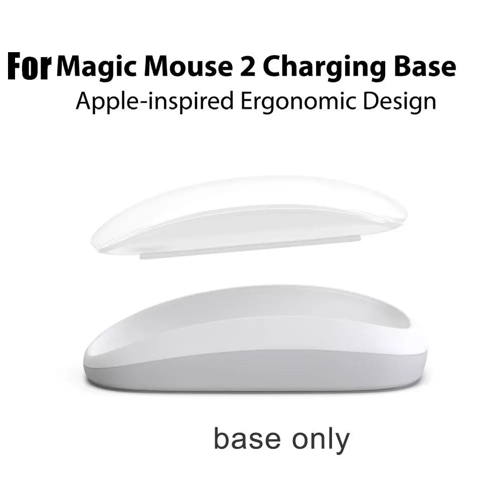 Podstawa pod mysz do Apple Magic Mouse 2, ergonomiczna podstawa ładująca do bezprzewodowej podkładki ładującej MAGSAFE, zwiększająca wysokość