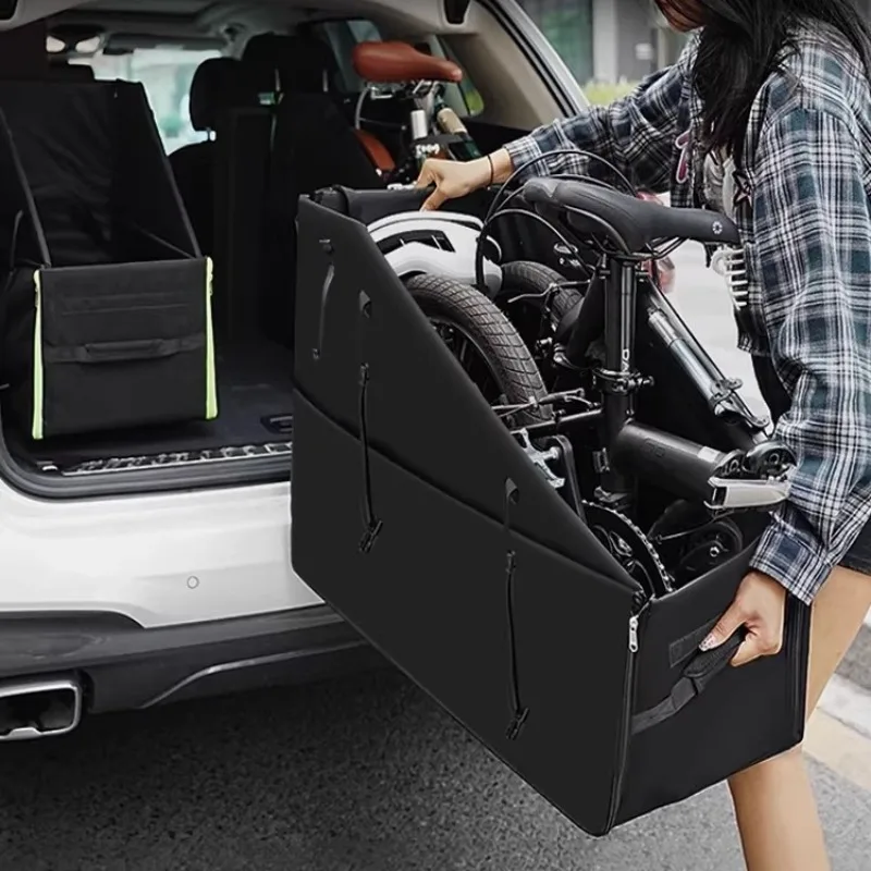 

For DAHON Folding Bike Storage Box for Brompton Trunk Bike Folding Storage Box Bags Oxford Cloth Waterproof Bicycle Accessories