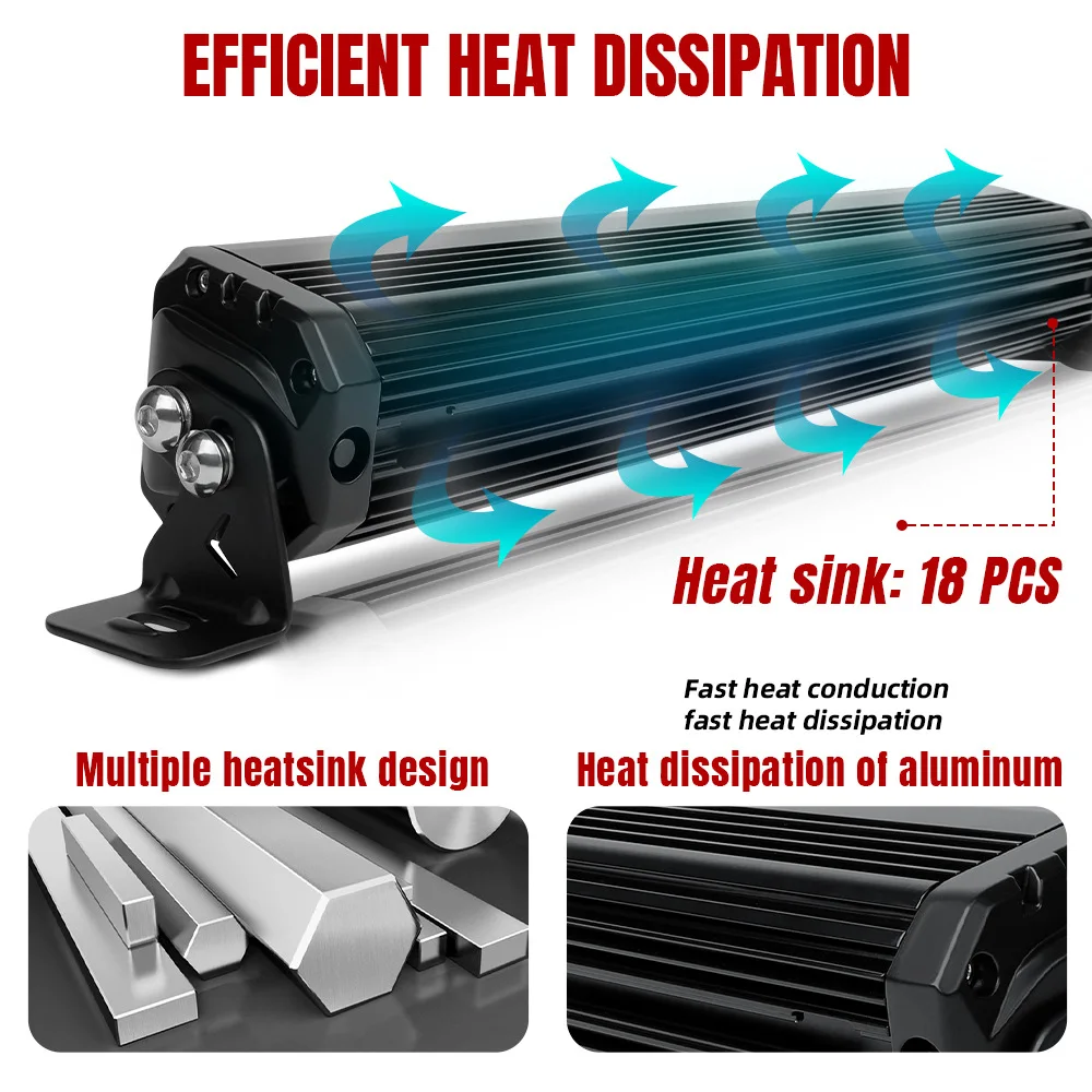Luz de posição de luz diurna deslumbrante emissora de luz lateral de fileira dupla 22 polegadas 32 polegadas 42 polegadas luz de tira