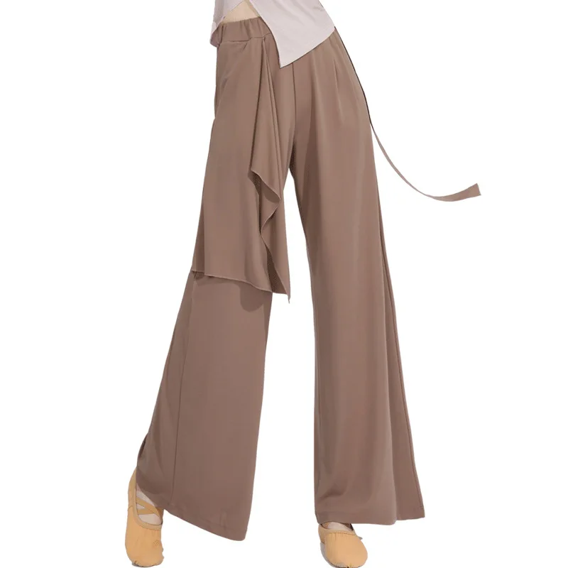 

Elegant modern dance practice pants children adult Chinese classical dance body clothing dance clothes streamer wide-leg pants