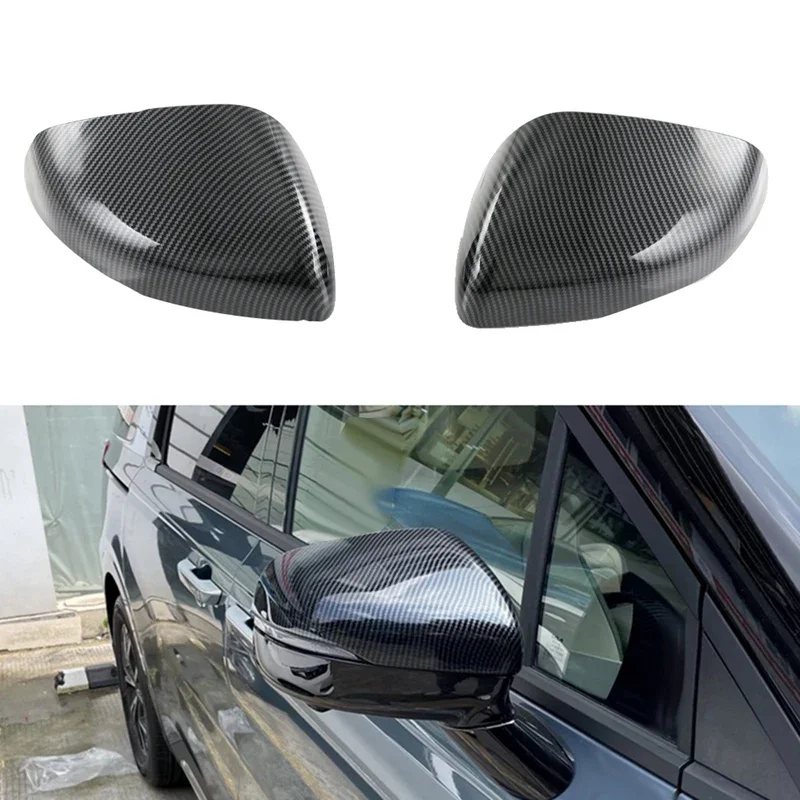 

OLAVGDN New-Carbon Fiber Car Side Rear View Mirror Cover Cap Trim For Kia Carnival KA4 2020 2021 2022