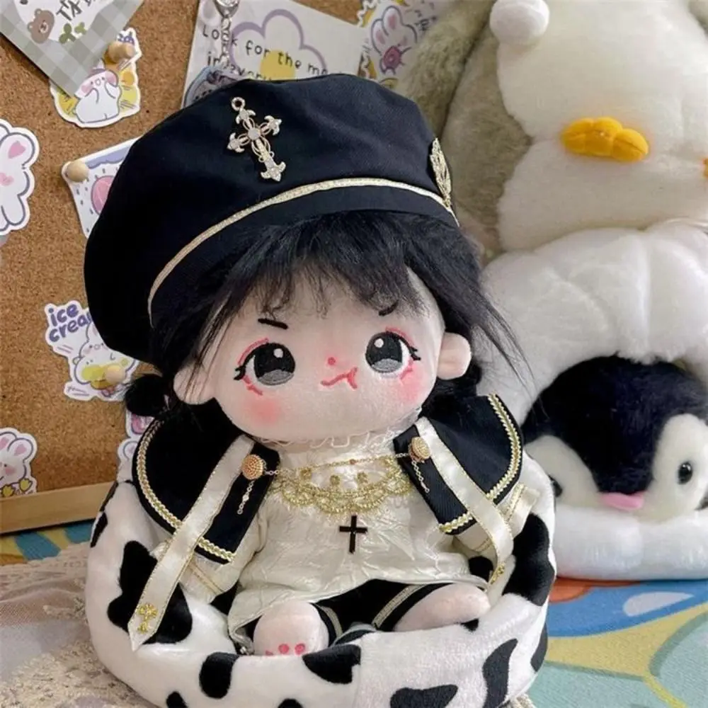 

Cross 20cm Cotton Doll Clothes Beret Knight Pattern 20cm Doll Clothes Suit Mini Clothes Shawl Cute Doll 20cm Clothes