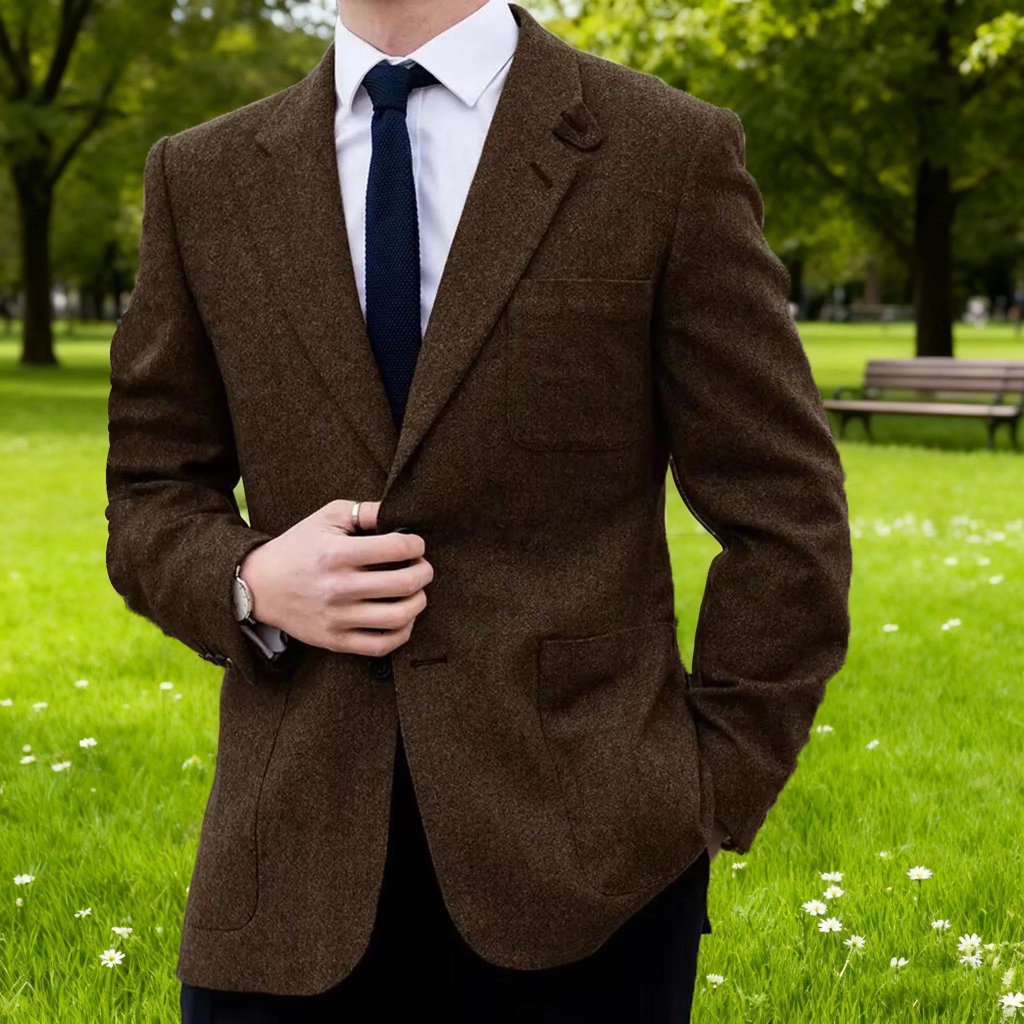 

England Style Blazers Men Square Handkerchief Woolen Hankies Silk Hanky Business Men's Suits jacket Tailor Made Hot Sale New