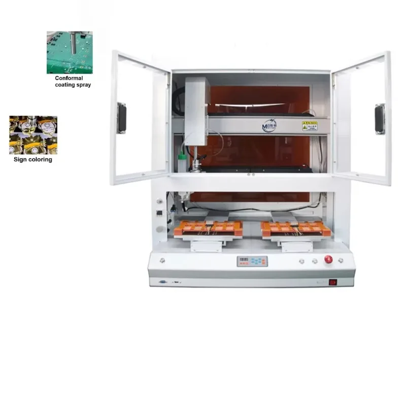 Desktop PCBA Three-proof Coating Machine Automatic Selective Coating Machine Optical Pcb Conformal Coating Machine