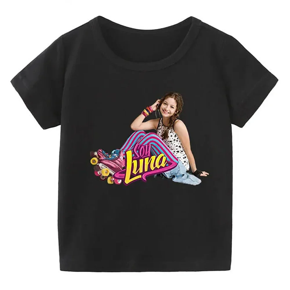 ZYXZ 2023 New Cartoon Soy Luna Children's T-Shirt Funny Pink T-Shirts Baby Gilrs Summer Children For Kids Tops Clothes 917022