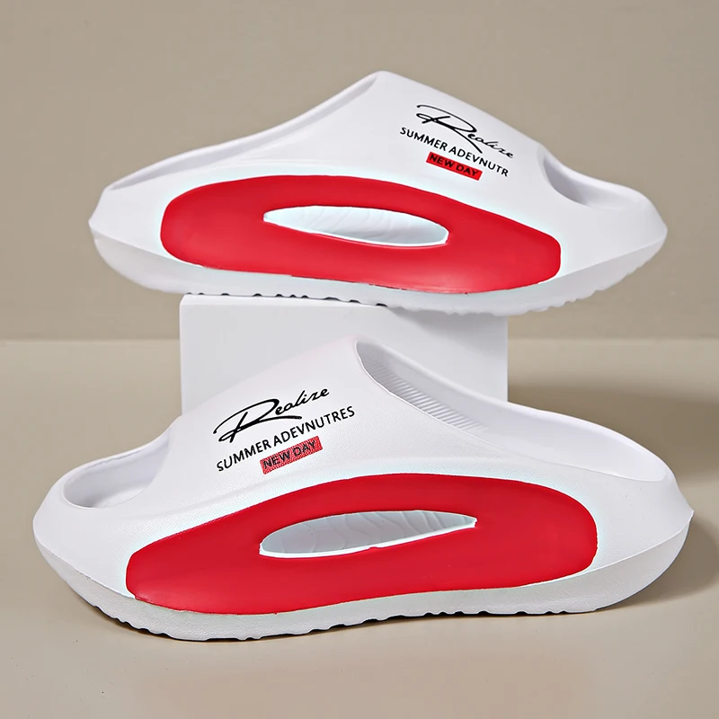 

Летние пляжные шлепанцы класса люкс для дома и улицы, мягкие вьетнамки из ЭВА, мужские нескользящие тапочки, новинка 2026 года, мужские и женские шлепанцы