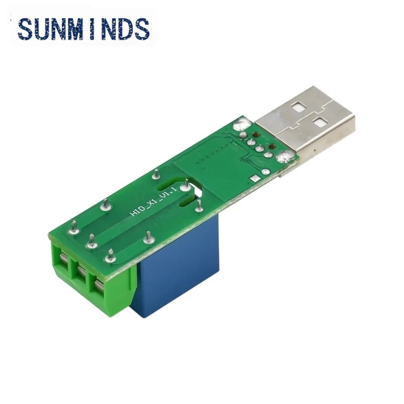 HID Drive-free USB 1 Channel 5V Relay Module Can Control the Relay On and Off On the Computer Side