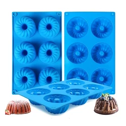 1/3pcs Mini cake tray with 6-cavity Savalin cake silicone baking mold, suitable for cupcakes, donuts, brownies, and jelly