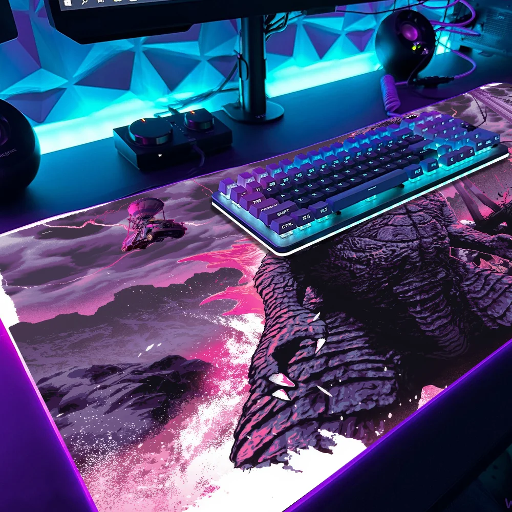 Mouse Pad Fortnites RGB Desk Mats Micro USB LED Table Pads Game Backlit Rubber Desktop Gaming MousePads