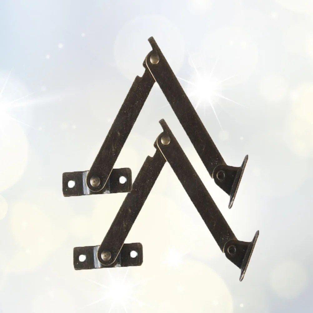 

2pcs Support Hinge Wooden Tripod Support Hinge Support Gift Wooden Corner Wooden Support Hinge (Green Bronze)