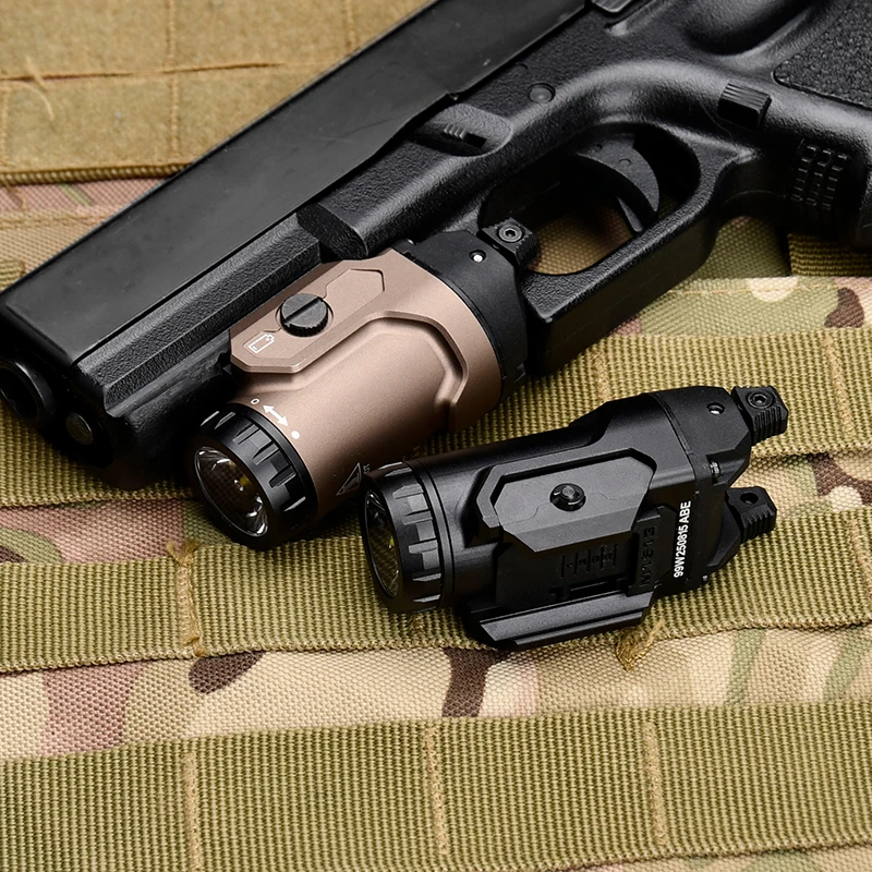 

WADSN Tactical Pistol Strobe Flashlight 700 Lumens Hunting Mini Light Airsoft Lamp Fit 20mm Picatinny Rail G17 G19