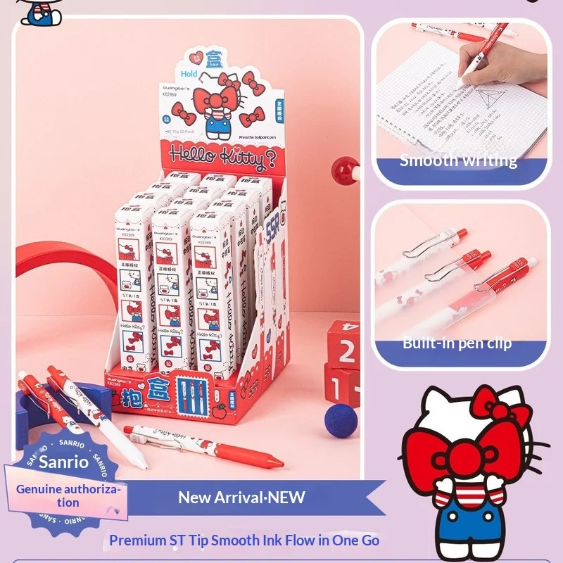 

Hello Kitty Retractable Gel Pen Officially Licensed Cute Kawaii 0.5mm Black Ink For School Office Girls Teens