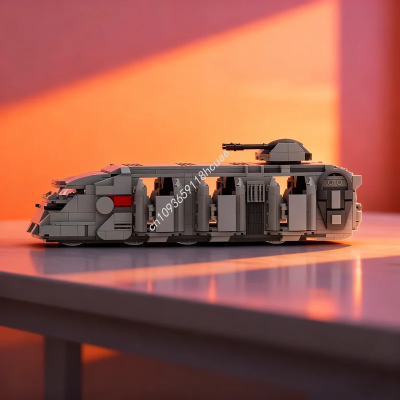 

741pcs MOC Imperial Troop Transport As Seen Model Building Blocks Architecture Assemble Toy Creative Christmas Gifts Idea Kids