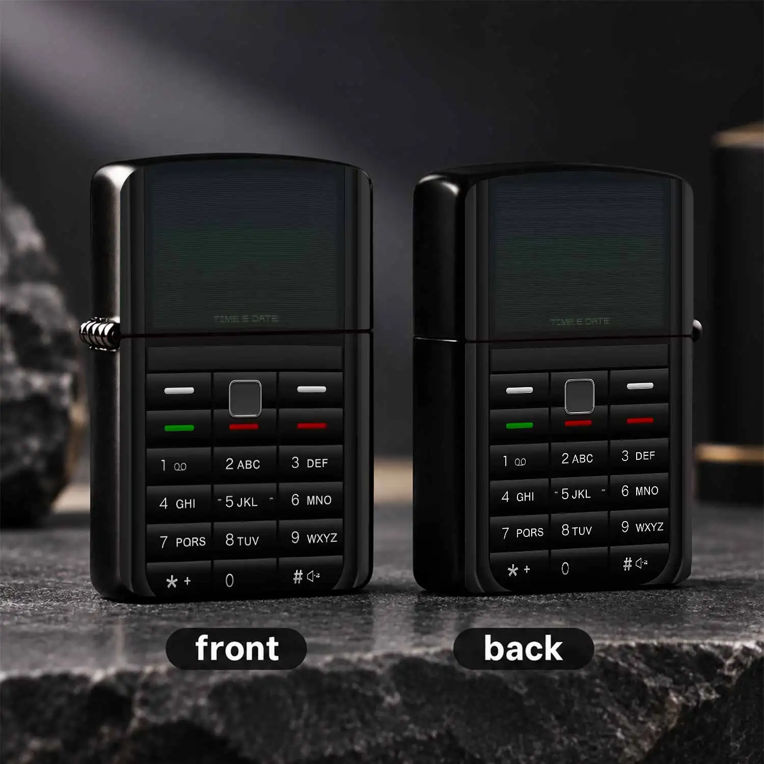 Creative Retro Keypad Mobile Phone Shaped Lighter, Fun Simulated Classic Old Phone Appearance, Unique Trendy Small Item, Suitable For Daily Outings Gatherings Various Scenarios, Exquisite Novelty Gift For Friends And Ho A Humorous And Inter