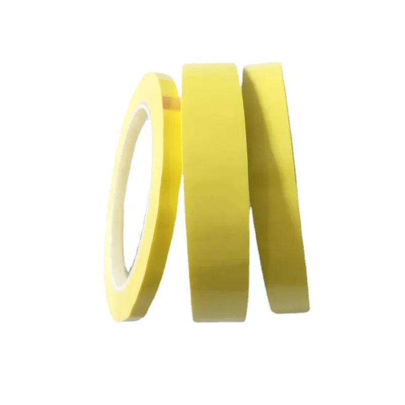 5mm~18mm Wide Choose 66M Long/roll Yellow Adhesive Insulation Tape for Transformer Motor Capacitor Coil Wrap Anti-Flame