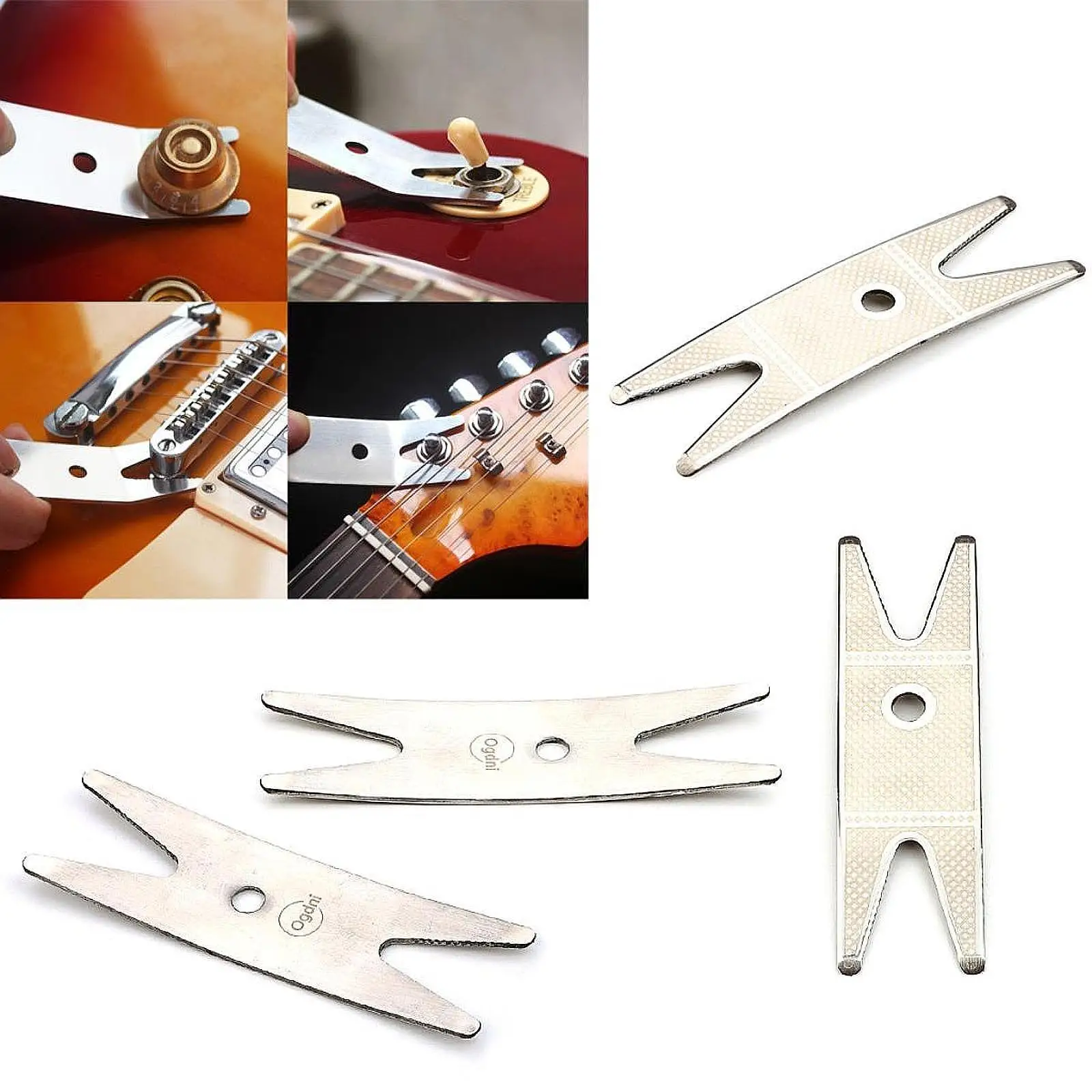 

Guitar String Action Gauge Lightweight Multifunction Guitar Spanner Wrench for Toggle Switch Knob Bass Tightening Switches Pots