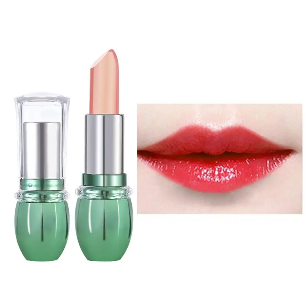 Farbwechsel nder Lippenstift Aloe Vera Gel dauerhafte feuchtigkeit spendende wasserdichte Lippe zu verblassen Tasse einfach Antihaft-Lip gloss Balsam Lippen pflege l5e7