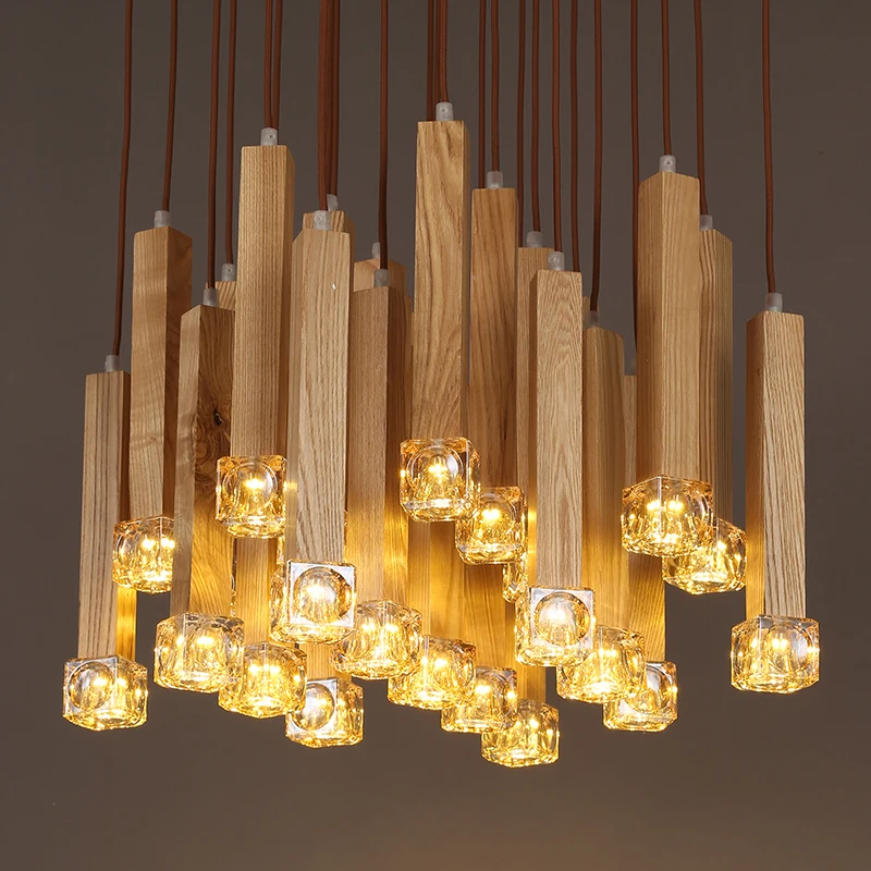 Modern AC 110/220V Led Cord Acrylic Crystal Pendant Lighting Fixture For Living Room Luminaria Teto Lamp For Home Decoration